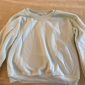 Light Green Cropped Crewneck